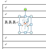 図を挿入すると 表内の文字位置がずれる ぱそらぼ ぱぁと２