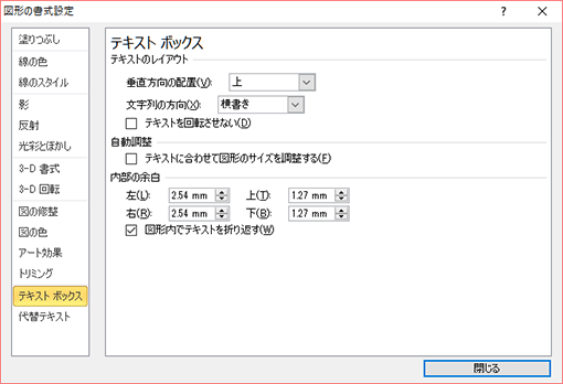 テキストボックス内の文字が欠ける ぱそらぼ ぱぁと２