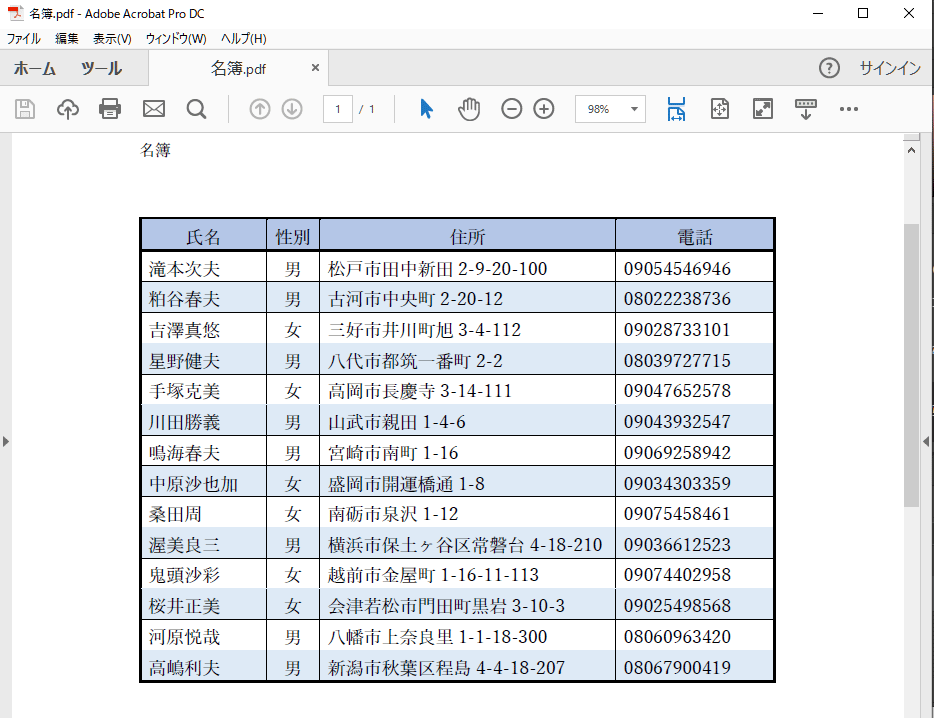 ワードからpdfを作成すると罫線が飛ぶ ぱそらぼ ぱぁと２